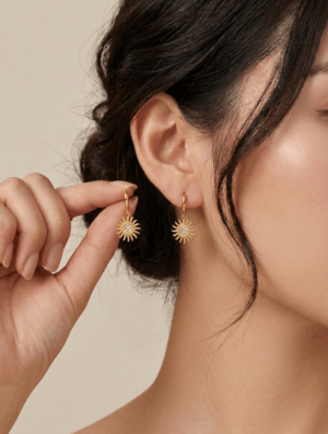 Aretes Acero Sol Lunar