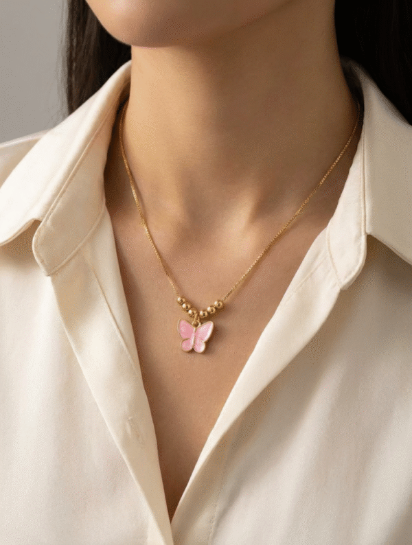 Collar Mujer Vuelo Rosa