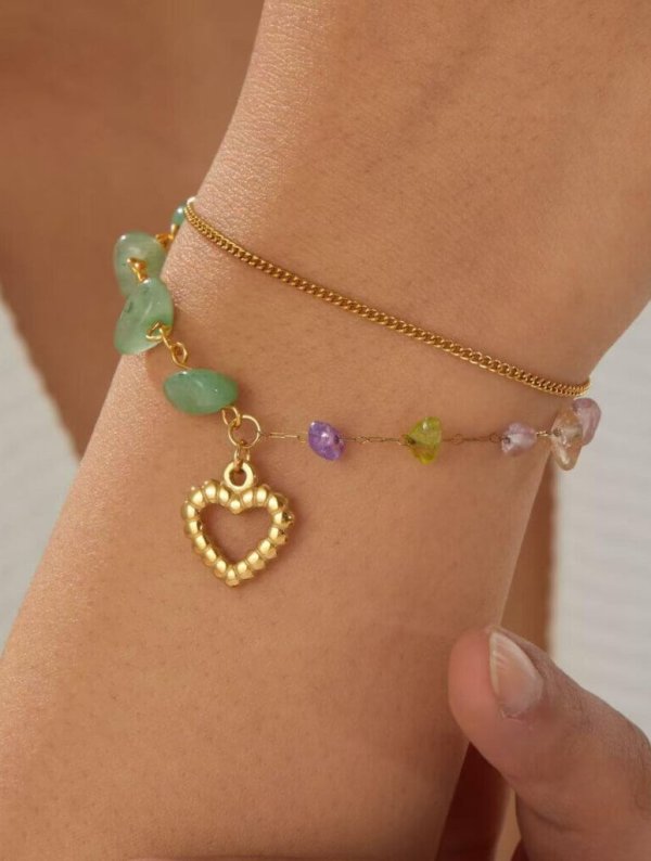 Pulsera Acero Corazon Fiel
