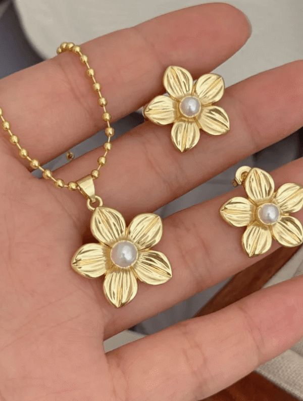 Set Mujer Oro Botanico