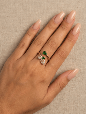 Anillo Mujer Oliva Floral