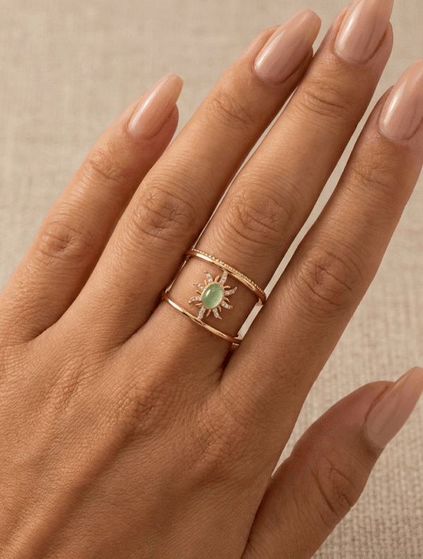 Anillo Mujer Sol Brillante