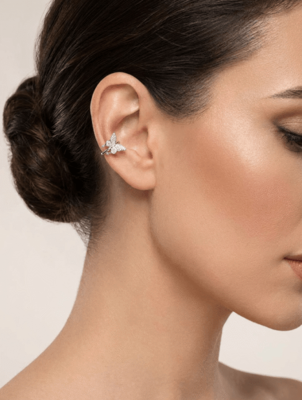 Ear Cuff Alas Plateadas