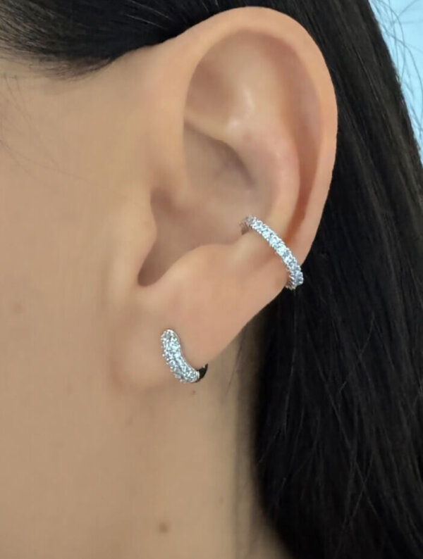 Ear Cuff Brillo Metalizado