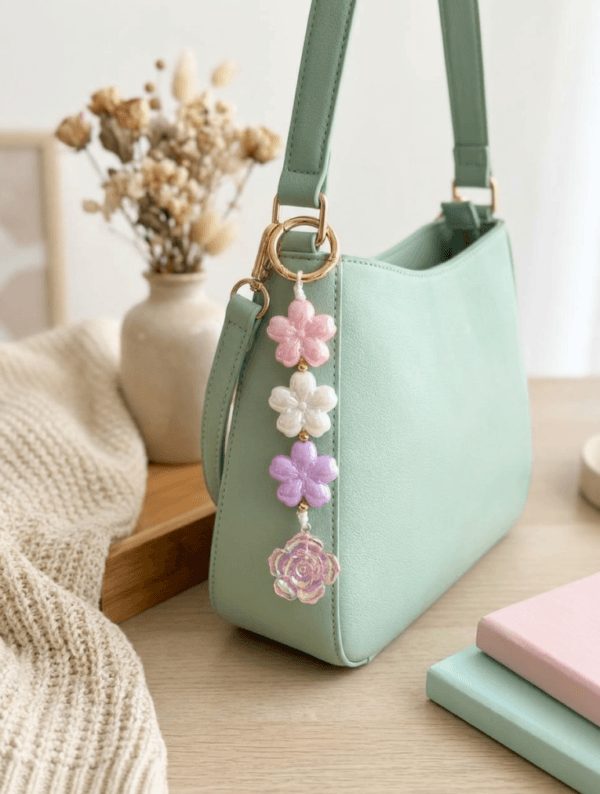 Llavero Flores de Pastel