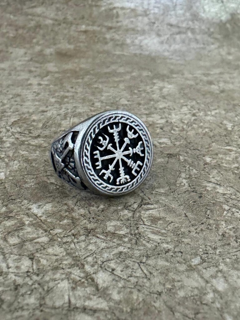 Anillo Acero Punto Cardinal-1