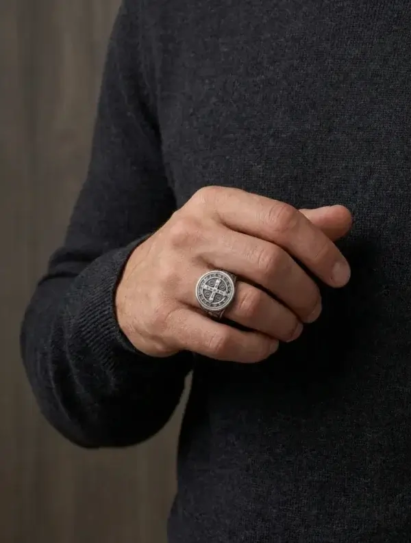Anillo Hombre Acero Distincion