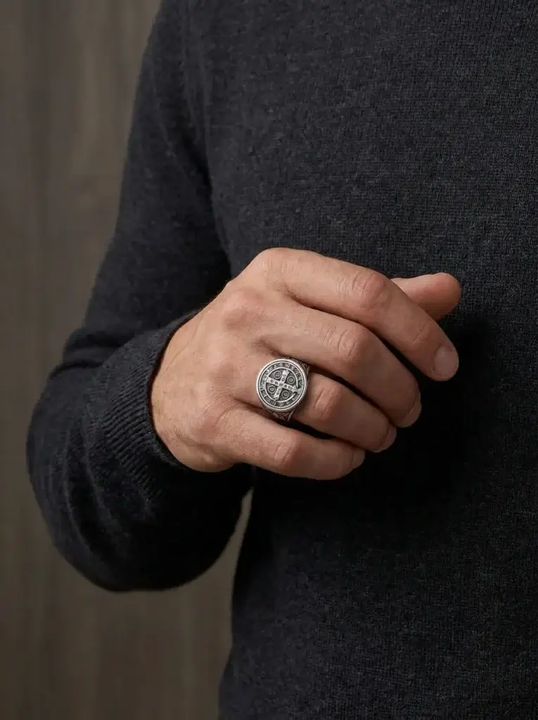 Anillo Hombre Acero Distincion-2