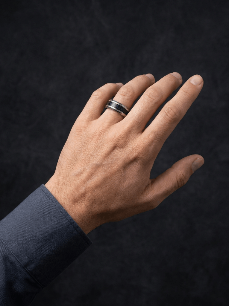 Anillo Hombre Acero Identidad-1