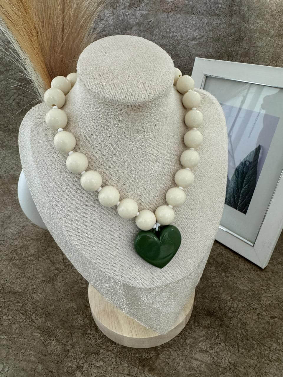 Collar Mujer Beige Oliva