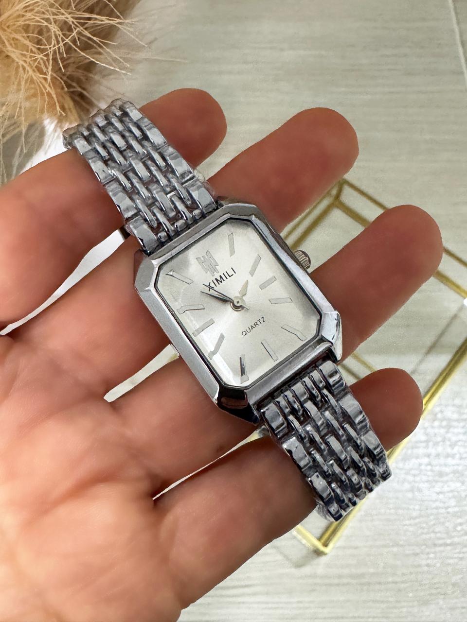 Reloj Mujer Urbano Plateado-1