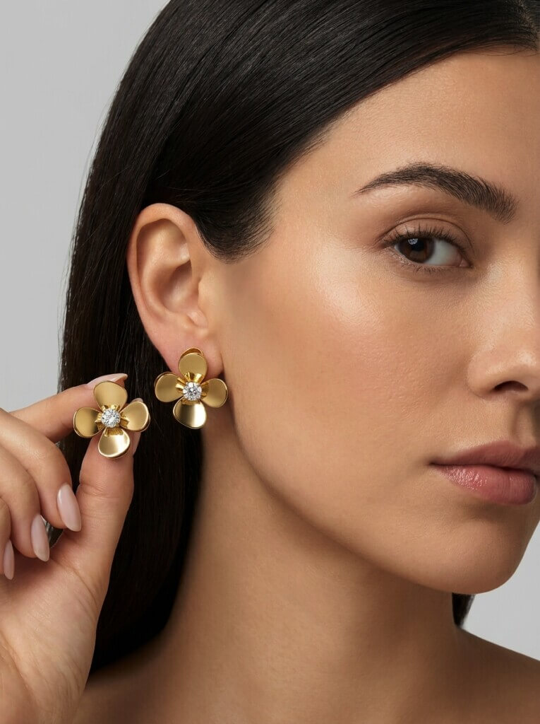 aretes-acero-flor-de-luna